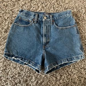 Ultra High Rise Denim Shorts